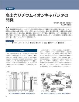高出力リチウムイオンキャパシタの 開発 - 日本電気