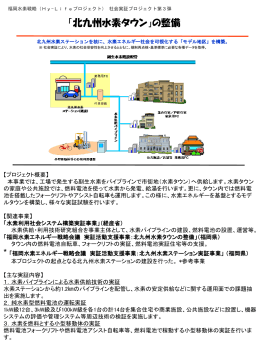 「北九州水素タウン」の整備 - 福岡水素エネルギー戦略会議