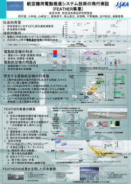 航空機用電動推進システム技術の飛行実証 （PDF: 2.73MB）PDFファイル