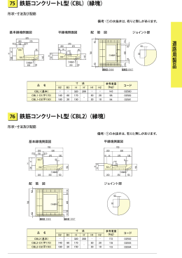 鉄筋コンクリートL型（CBL）（縁塊）