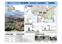 金武バイパスの一部区間開通（金武浜田原～金武渡慶頭原） 事業概要