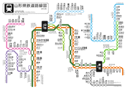 山形県鉄道路線図