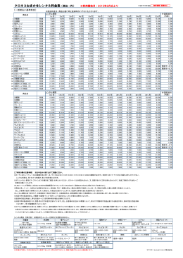 料金表をダウンロード - ヤマトホームコンビニエンス