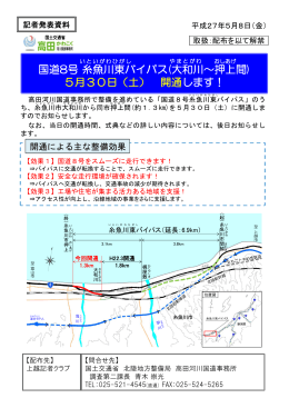 国道8号糸魚川東バイパス - 国土交通省北陸地方整備局