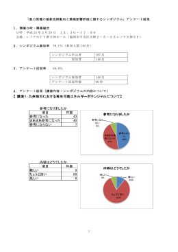 アンケート結果（詳細） - 九州地方環境事務所