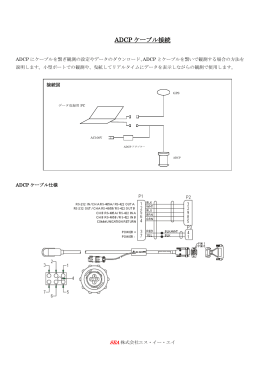 ADCP ケーブル接続 - 株式会社エス・イー・エイ