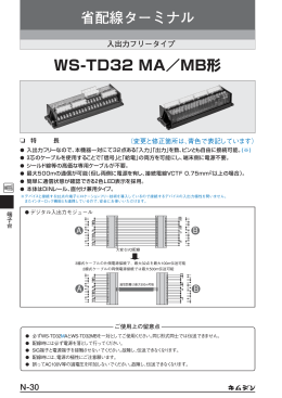 省配線ターミナル WS-TD32 MA／MB形