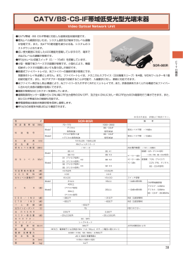 CATV/BS・CS-IF帯域低受光型光端末器
