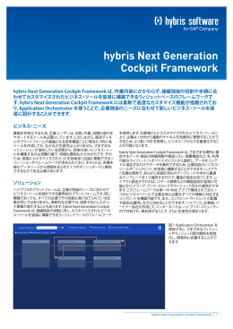hybris Next Generation Cockpit Framework