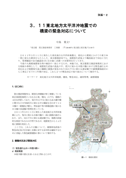 16.3.11東北地方太平洋沖地震での橋梁の緊急対応について[PDF