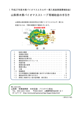 山梨県木質バイオマスストーブ等補助金の手引き（PDF：358KB）