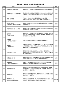 清瀬市郷土博物館 企画展・特別展図録（PDF:138 KB）