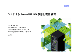 GUI による PowerVM I/O 仮想化環境構築