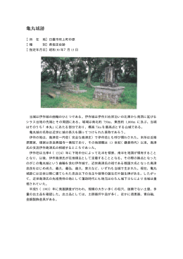 亀丸城跡（PDF：49KB）