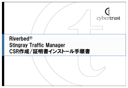 Riverbed Stingray Traffic Manager CSR作成/証明書