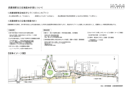 【全体イメージ図】 武蔵境駅北口広場基本計画について