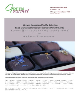 Organic Nougat and Truffle Selections Hand