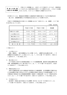 平成25年度行政コスト計算書［PDFファイル／290KB］