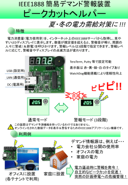 IEEE1888簡易デマンド警報装置: ピークカットヘルパー