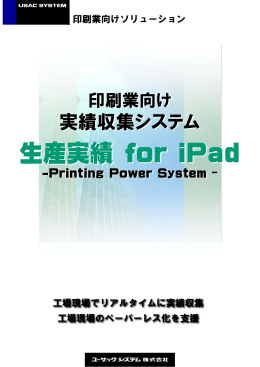 生産実績 or iPad