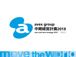 avex group 中期経営計画 2018