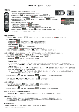 UMA-PLRM02 操作マニュアル