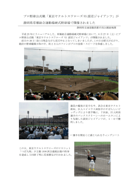 プロ野球公式戦「東京ヤクルトスワローズ VS 読売ジャイアンツ