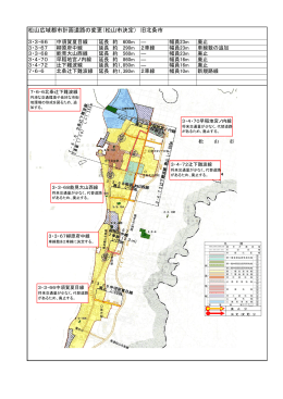 松山広域都市計画道路の変更（松山市決定） 旧北条市