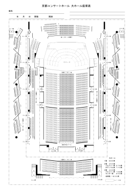 大ホール座席図