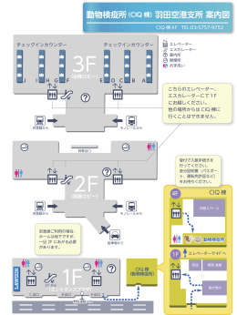 動物検疫所（CIQ棟） 羽田空港支所 案内図