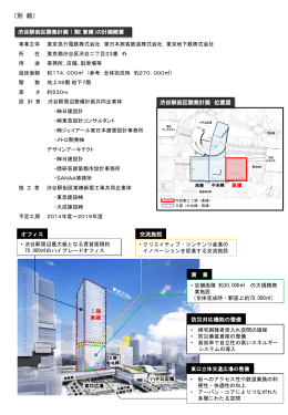 渋谷駅街区開発計画Ⅰ期（東棟）