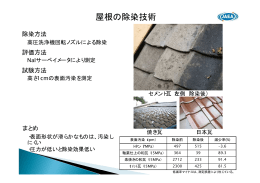 屋根の除染技術