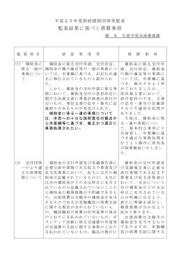 監査結果に基づく措置事項(PDF文書)