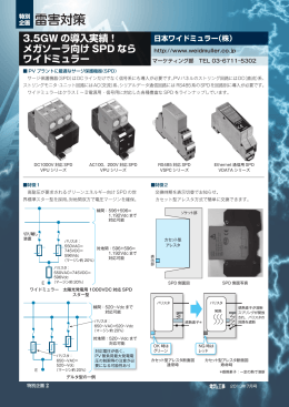 企画 雷害対策 - 日本ワイドミュラー