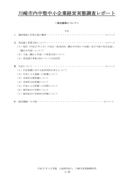 川崎市内中堅中小企業経営実態調査レポート(PDF形式, 521KB)
