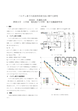ペルチェ素子の高効率冷却方法に関する研究 083035 佐藤