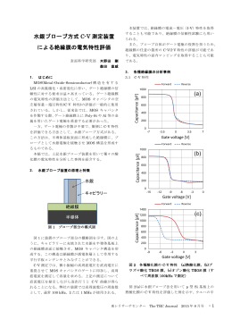 水銀プローブ方式 C-V 測定装置 による絶縁膜の電気特性評価 (a) (b) (c)