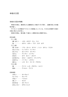 牟岐の方言(7.9KBytes)