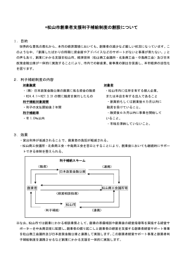 松山市創業者支援利子補給制度の創設について（PDF：114KB）