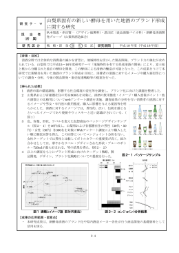 山梨県固有の新しい酵母を用いた地酒のブランド形成に関する研究（PDF