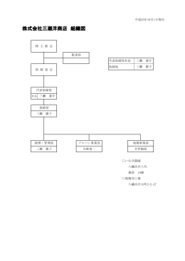 株式会社三瀬洋商店 組織図