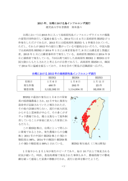 2015 年、台湾における鳥インフルエンザ流行 鹿児島大学名誉教授 岡本嘉六 台