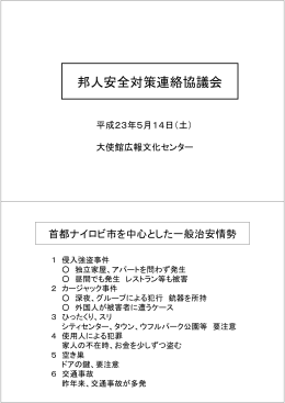 邦人安全対策協議会(5月14日)(452K PDF).
