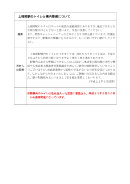 上福岡駅のトイレと構内整備について[PDF：97KB]