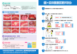 歯・口の健康診断パネル 歯・口の健康診断パネル