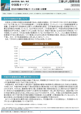 足元の中国株式市場とマーケット全般への影響(PDF