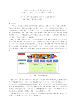 使えるシステム、使えないシステム －使えないのは、コンピュータか人間か