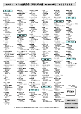 綾川町プレミアム付商品券 が使えるお店 有効期限はH27年12月31日