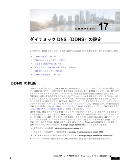 ダイナミック DNS（DDNS）の設定