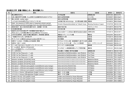 秋田県立大学 図書・情報センター 展示図書リスト